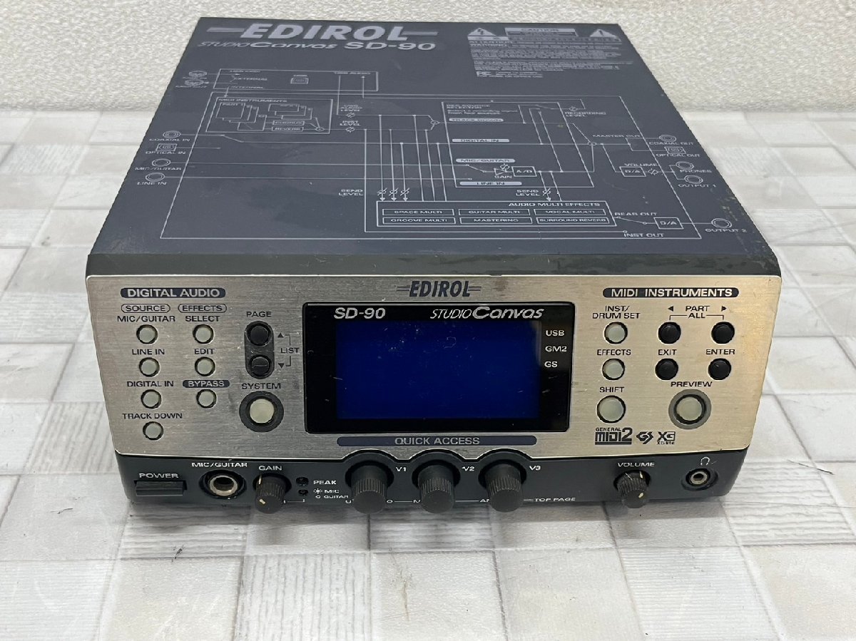△6273 現状品 器材 音源モジュール Roland SD-90 ローランド 本体のみ