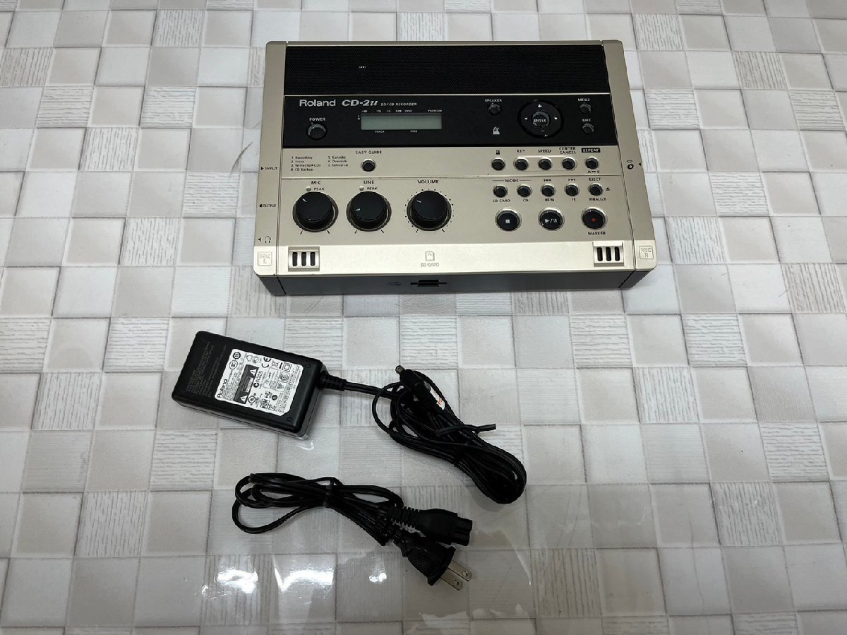 △6417 現状品 オーディオ機器 CD/SDレコーダー Roland CD-2u