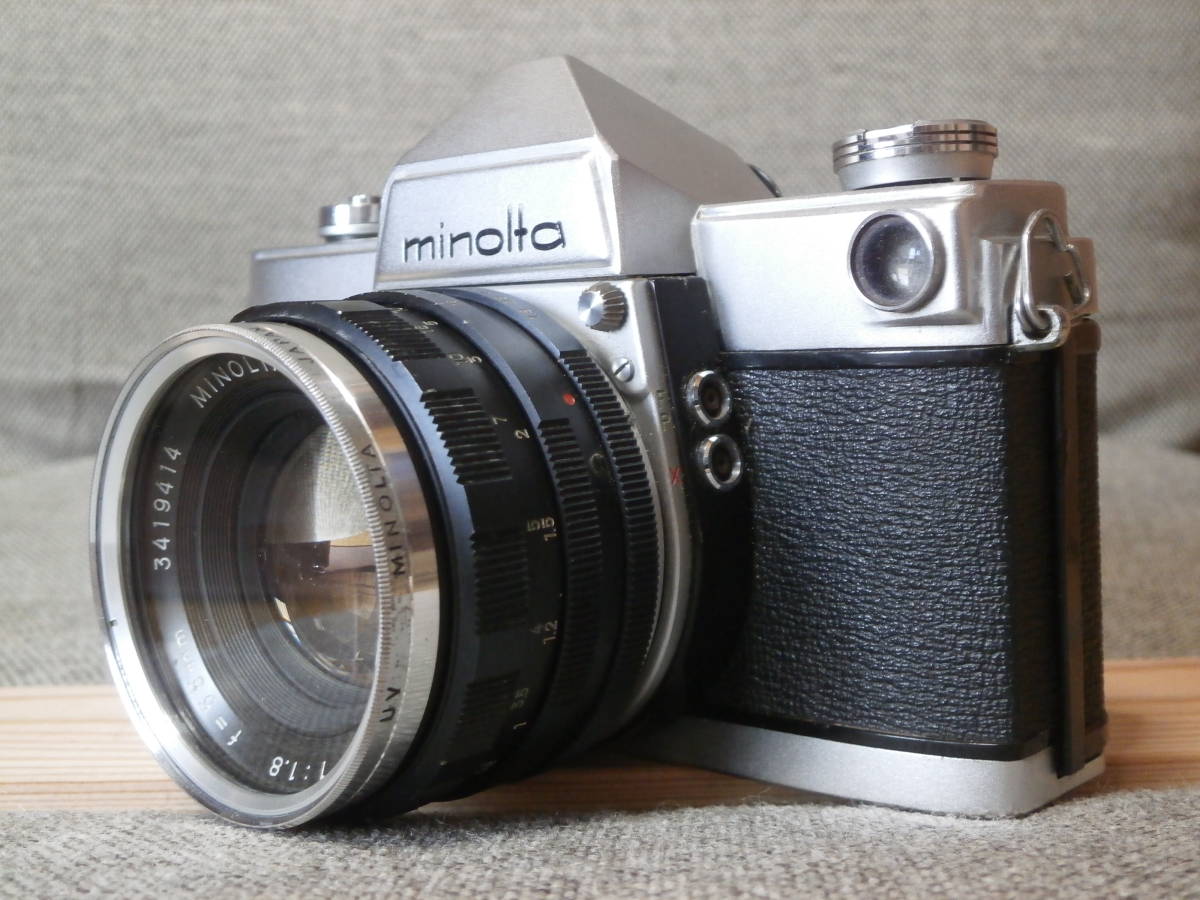 minolta SR-7 AUTO ROKKOR-PF 1:1.8 f=55mm レンズ付き 動作確認済み(ミノルタ)｜売買されたオークション情報、ヤフオク!  の商品情報をアーカイブ公開