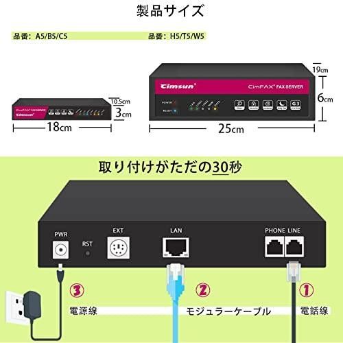 未使用 CimFAX B5 Fax Server ファクス変換 PC スマホ