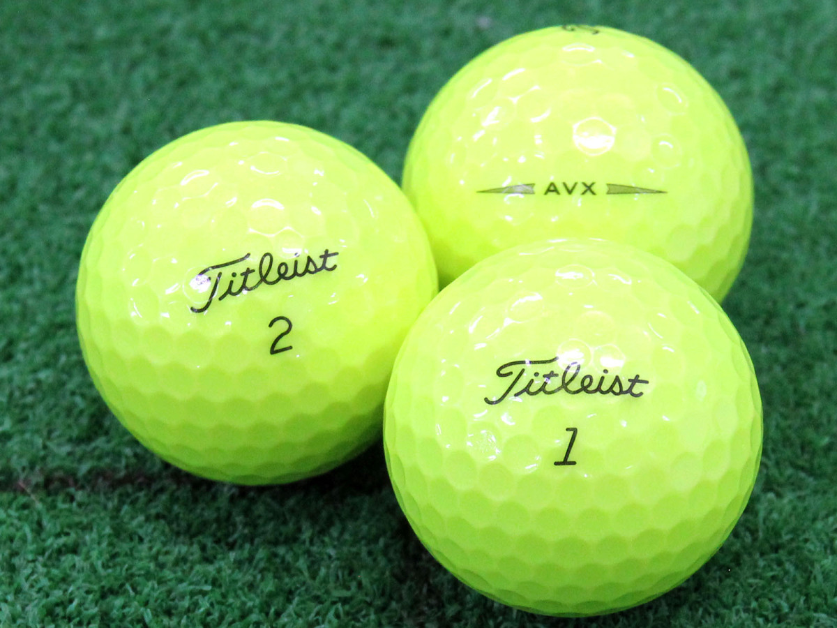 Aランク タイトリスト Titleist AVX イエロー 2020年モデル 20個 球手