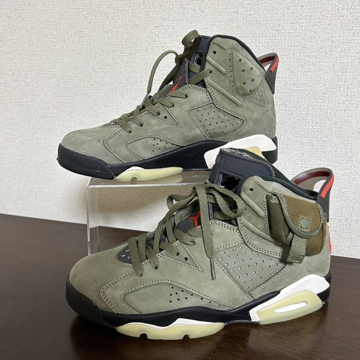 Travis Scott × Nike Air Jordan 6 Retro Medium Olive 26cm