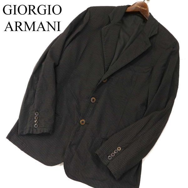  Италия производства * GIORGIO ARMANIjoru geo Armani весна лето sia футбол * полоса жакет блейзер Sz.46 мужской G3T00573_2#M