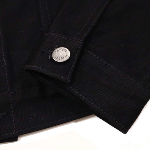 【新品 未使用】 Nudie Jeans ヌーディージーンズ 【BILLY】通年 デニム ジャケット Gジャン Sz.S　メンズ 黒 定価2.5万★　G3T00639_2#O_画像2