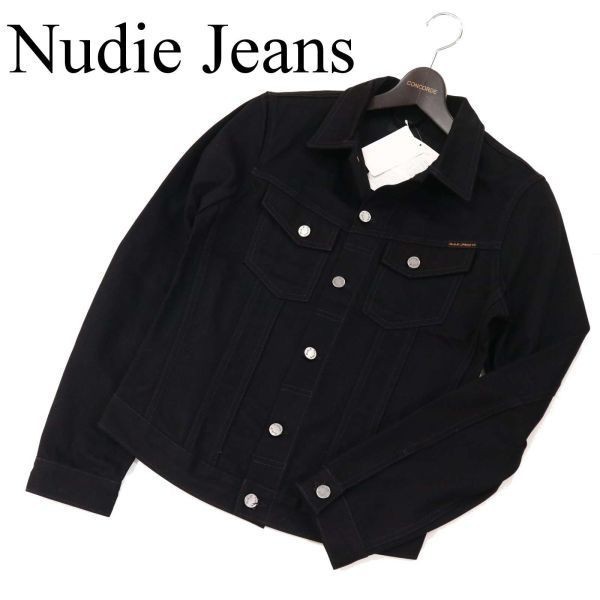 【新品 未使用】 Nudie Jeans ヌーディージーンズ 【BILLY】通年 デニム ジャケット Gジャン Sz.S　メンズ 黒 定価2.5万★　G3T00639_2#O_画像1