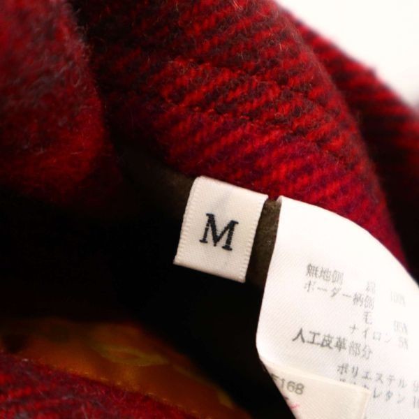 LANCEL Lancel autumn winter 2way reversible * border wool & cotton jacket jumper Sz.M men's made in Japan G2T04264_C#N