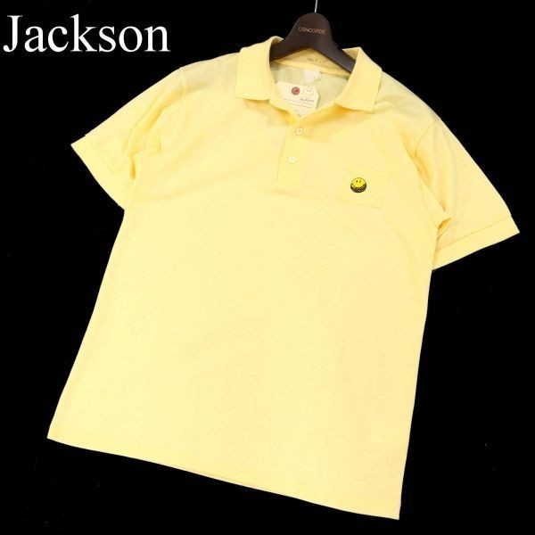 【新品】 BEAMS GOLF × JACKSON MATISSE ビームス ゴルフ × ジャクソンマティス 半袖 スマイル ポロシャツ Sz.M メンズ G3T01306_4#Aの画像1