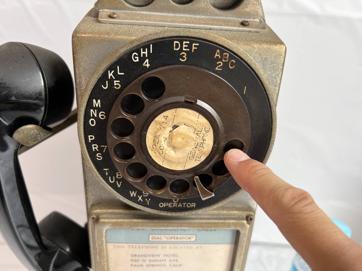 ダイヤル動作OK アメリカ 機 公衆 ダイヤル式 Automatic Telephone