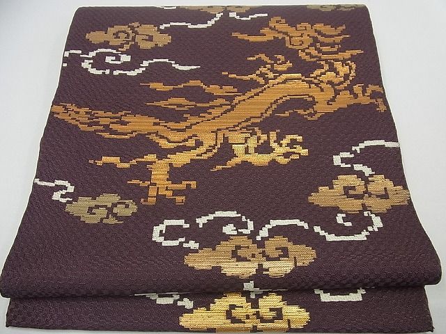平和屋着物■最高級　龍村平蔵製　本袋帯　木下裂　金糸　逸品3s2516