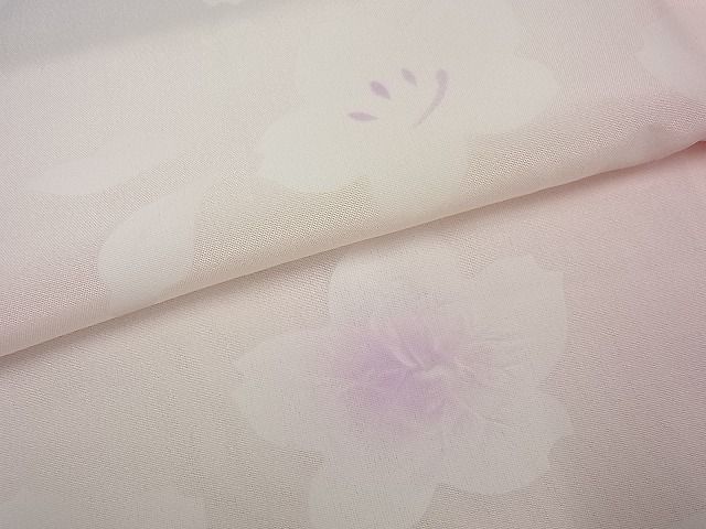 【高品質】 平和屋着物■極上　長襦袢　無双仕立て　舞桜　逸品　未使用3s2702 仕立て上がり
