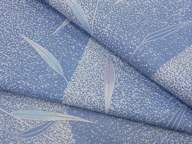 平和屋着物□夏物小紋絽枝葉文たたき染め洗える着物tx7201 | JChere