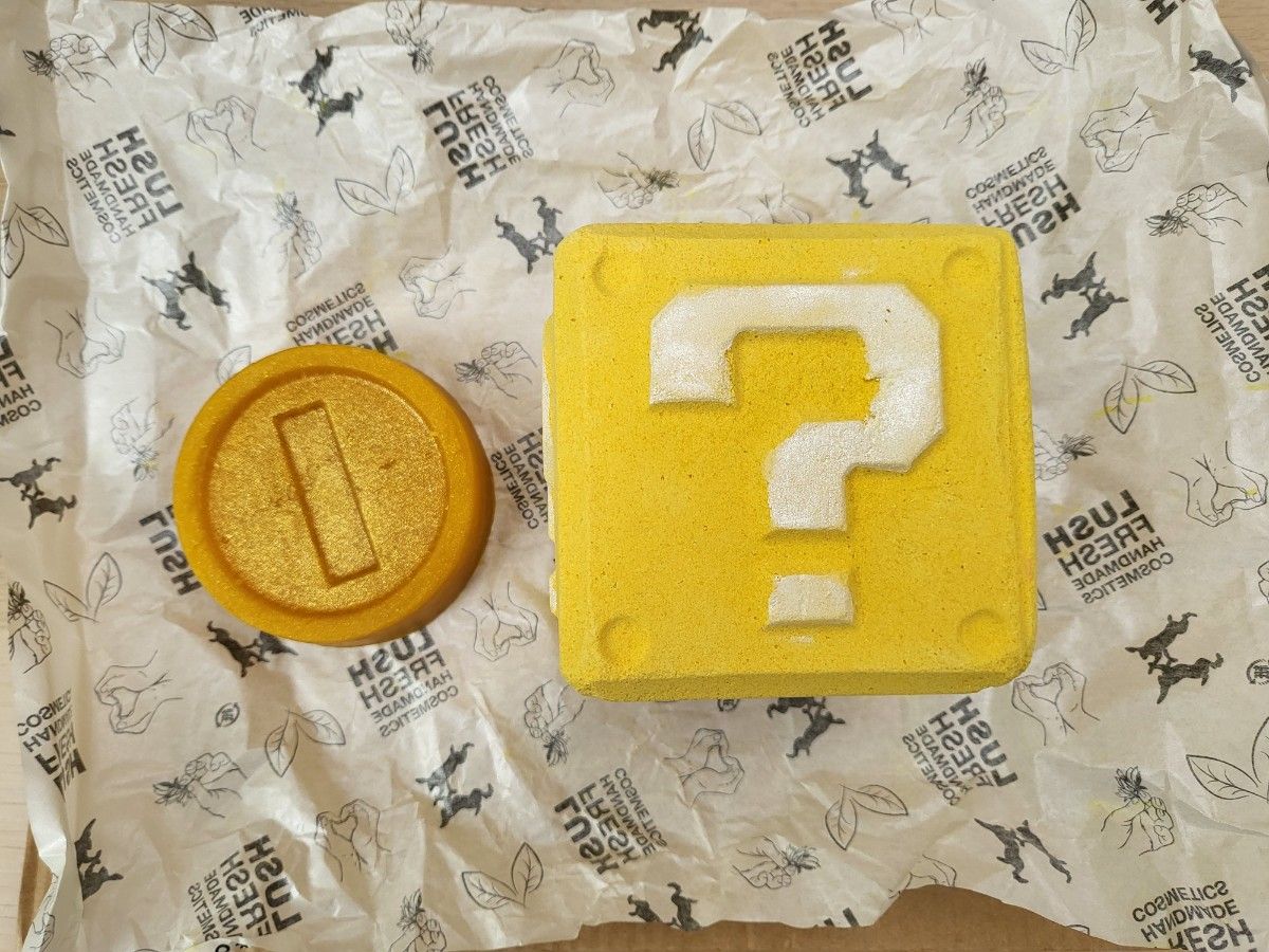 LUSH マリオ ハテナブロック バスボム NO 5 コインソープ|Yahoo LUSH マリオ ハテナブロック バスボム NO 5 コインソープ|Yahoo