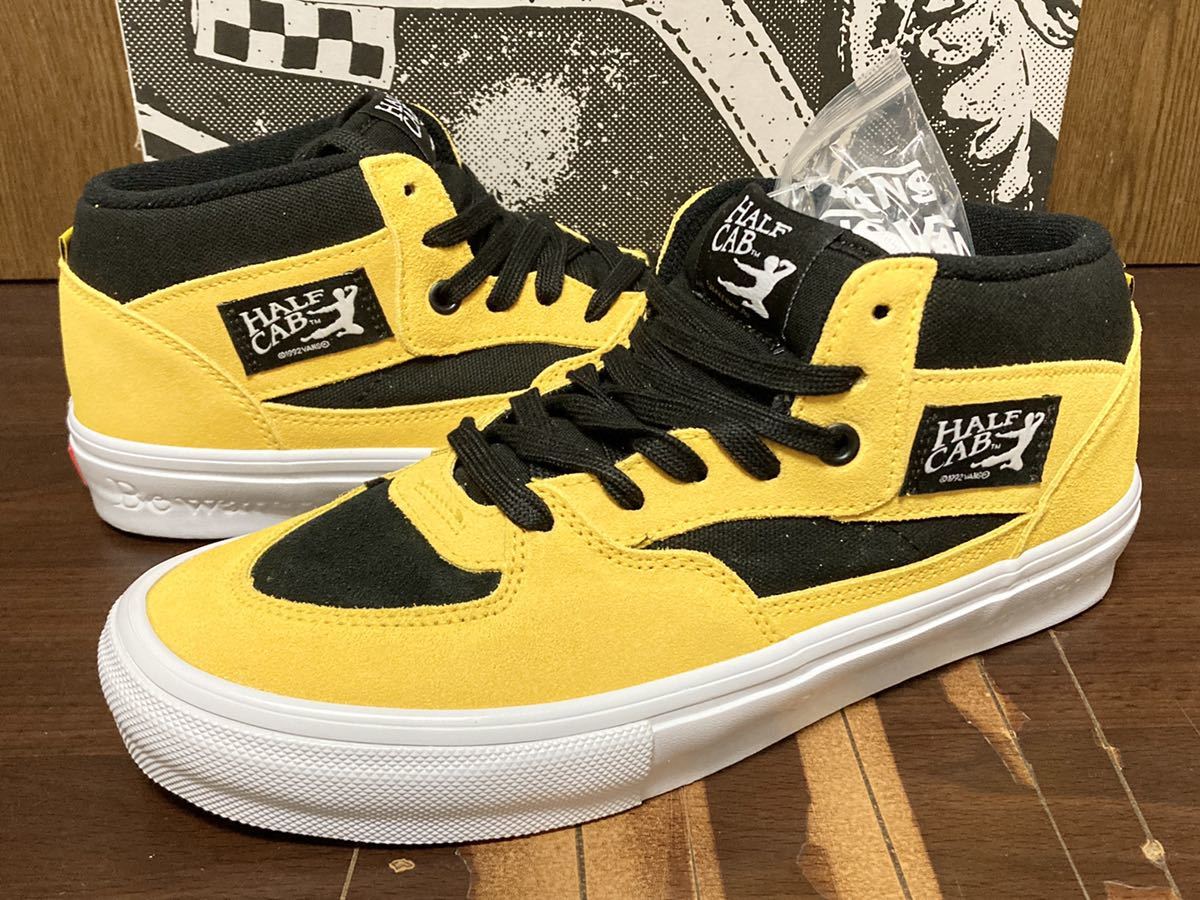 VANS SKATE BOARDING HALF CAB BRUCE LEE バンズ ヴァンズ スケート ハーフキャブ ブルースリー スエード SUEDE 李小龍 李振藩 黄 US9