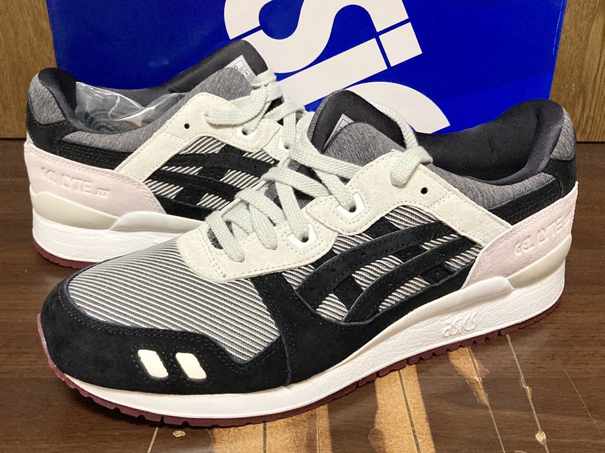 16年製 ASICS TIGER GEL-LYTE III emmi 別注 コラボ アシックス タイガー ゲルライト 3 エミ【TQK6J0-1116】BLACK GREY ブラック 27.5cm_画像1