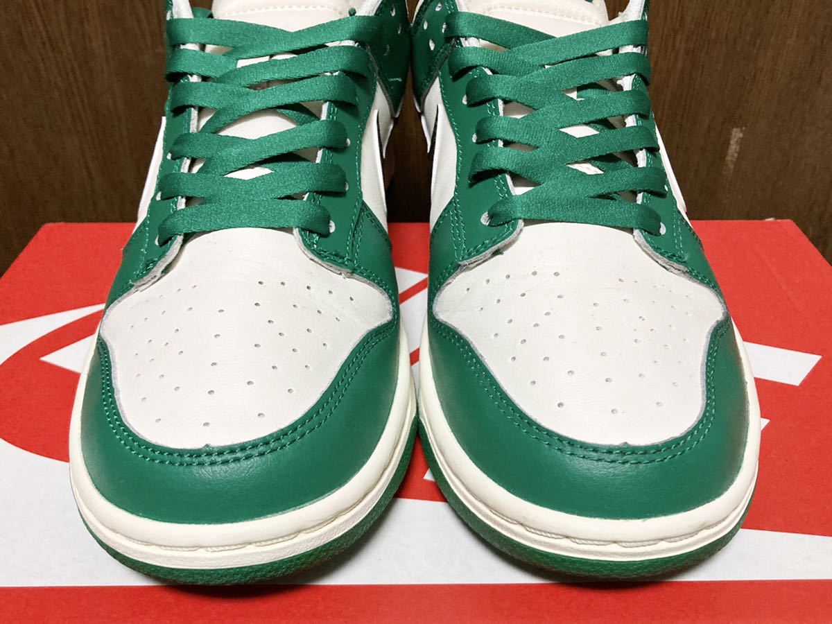 22年製 NIKE DUNK LOW RETRO SE ナイキ ダンク ロー レトロ SWOOSH【DJ6189-001】Lottery ロッタリー 宝くじ スクラッチ グリーン 緑 US8.5_画像5