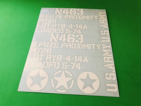 *a14.. medicine box sticker set( delustering white ) Setagaya base military stencil 