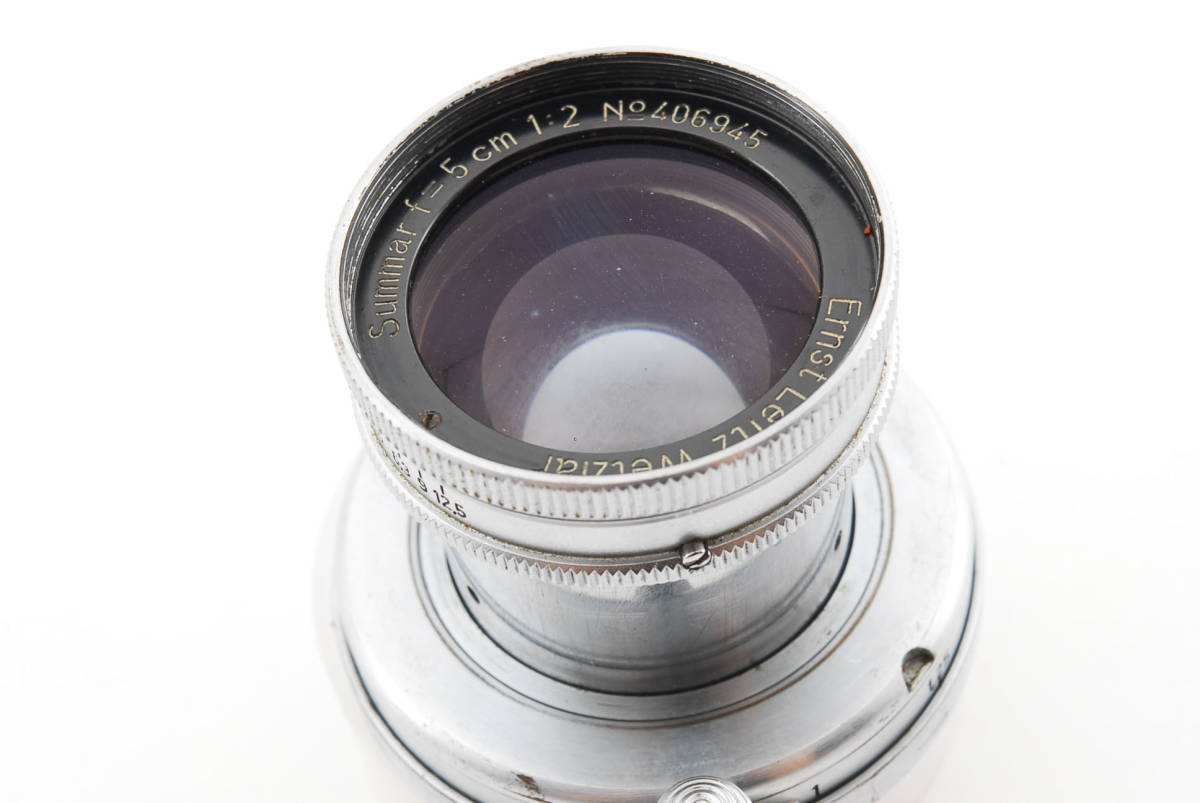 ★☆【六角絞り】 Leica Summar 50mm F2 ライカ 沈胴式 ズマール ドイツ Leitz ライツ オールドレンズ 標準単焦点 #3478☆★