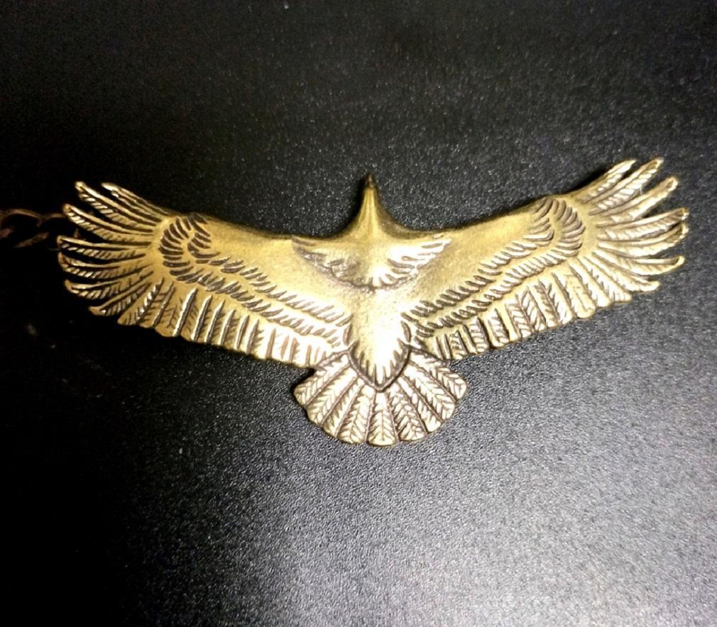 鷲 真鍮 イーグル ペンダントトップ キーホルダー インディアン ネックレス　2-2_画像3