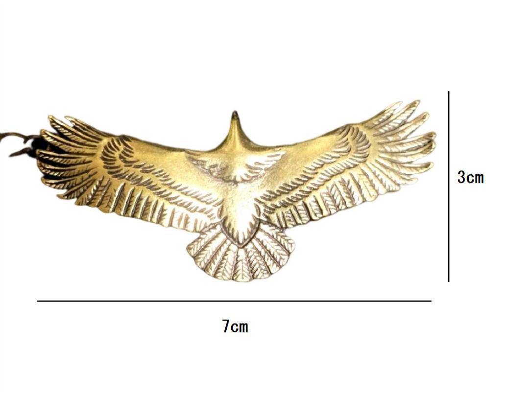 鷲 真鍮 イーグル ペンダントトップ キーホルダー インディアン ネックレス　2-2_画像6
