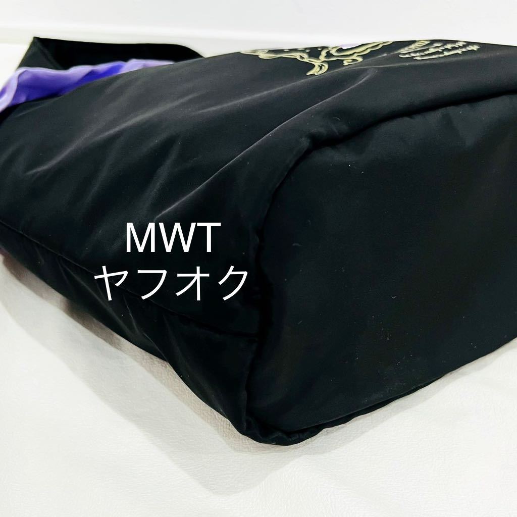 1329361 フリルトート　クロミ　サンリオ　レディース　メンズ　キッズ　ファッション　バッグ　ポーチ　財布　新品　ブラック　MWT_画像5