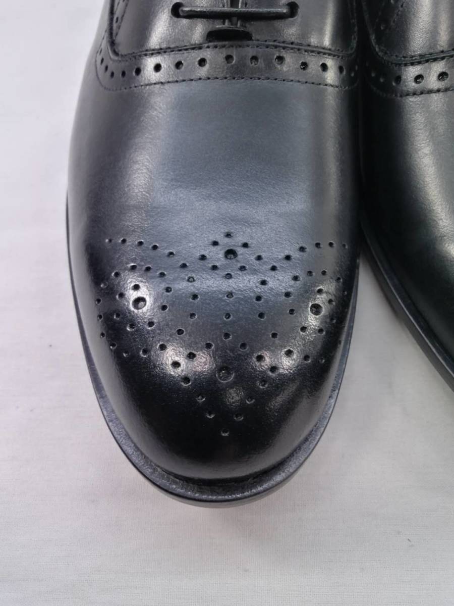25.0cm 黒 新品 即決 ビジネスシューズ ブラック 本革 革靴 通勤靴 メンズシューズ カジュアルシューズ 065-blk-250_画像5