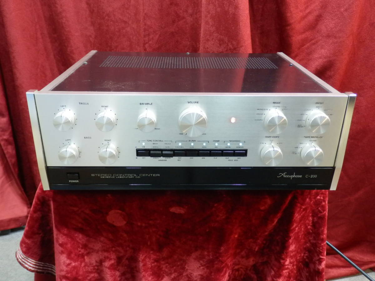 [ operation situation . period thing therefore less guarantee goods ]Kensonic Accuphas Accuphase stereo control amplifier ( pre-amplifier ) C-200