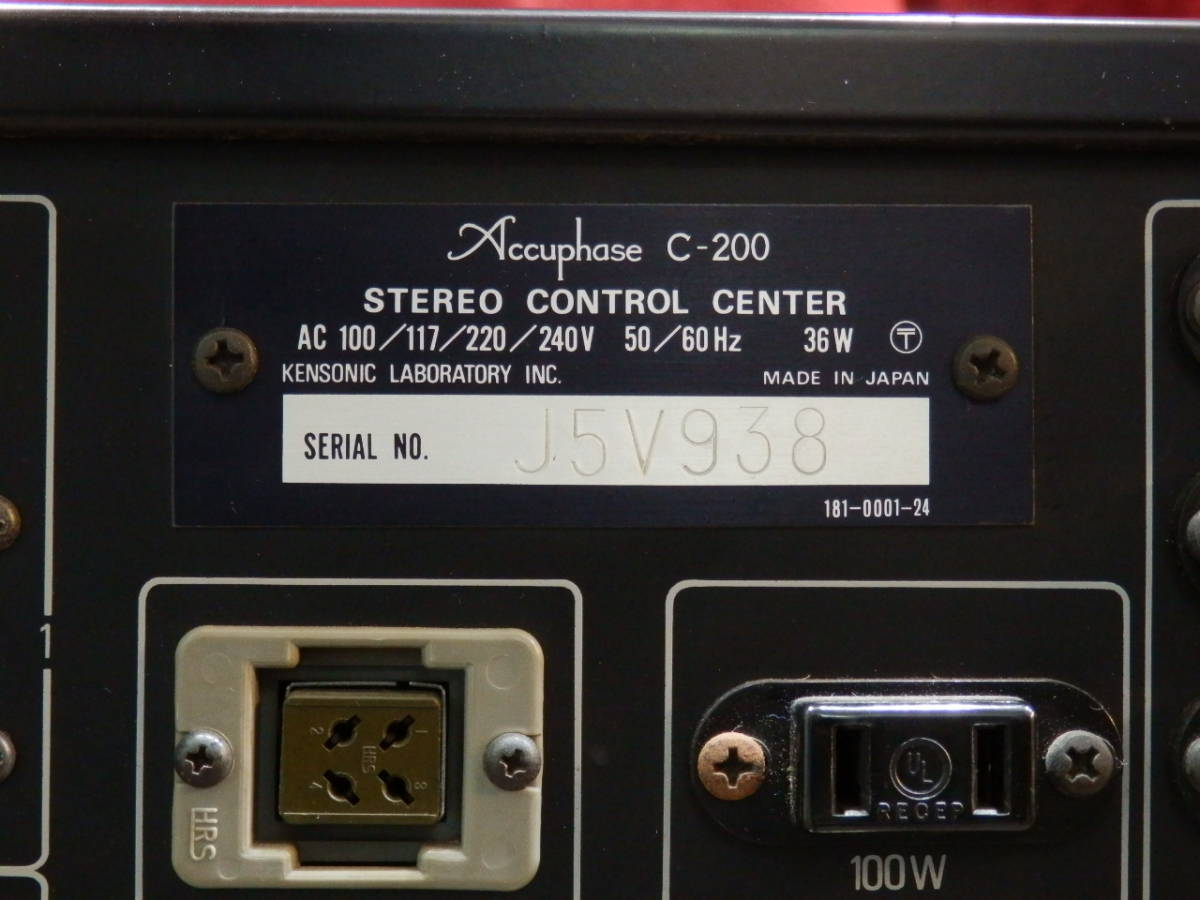 [ operation situation . period thing therefore less guarantee goods ]Kensonic Accuphas Accuphase stereo control amplifier ( pre-amplifier ) C-200