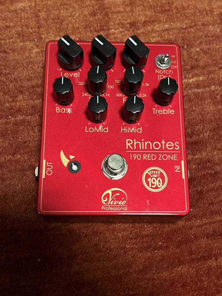 お気に入り】 Vivie Rhinotes 190 REDZONE IKUO SN.1 エフェクター