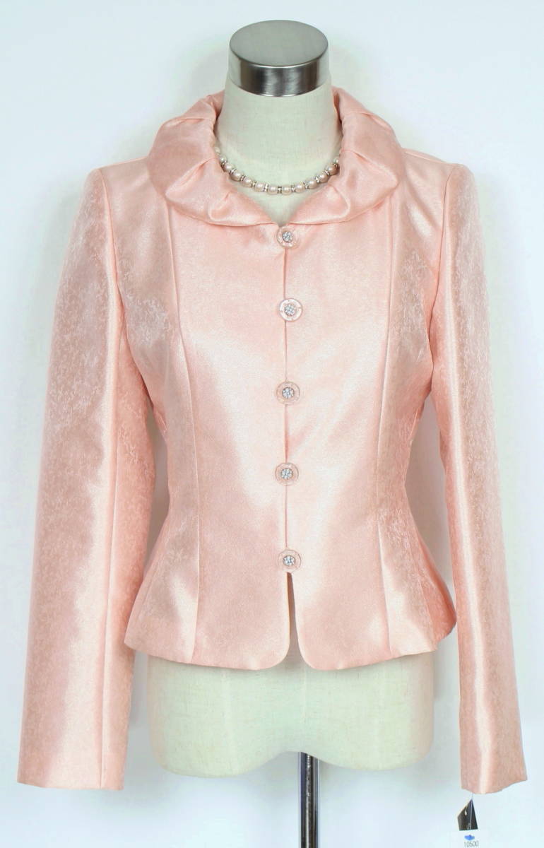  new goods Dolce 7 number color formal jacket brilliancy. exist salmon pink series wedding setup . lady's Tokyo sowa-ru
