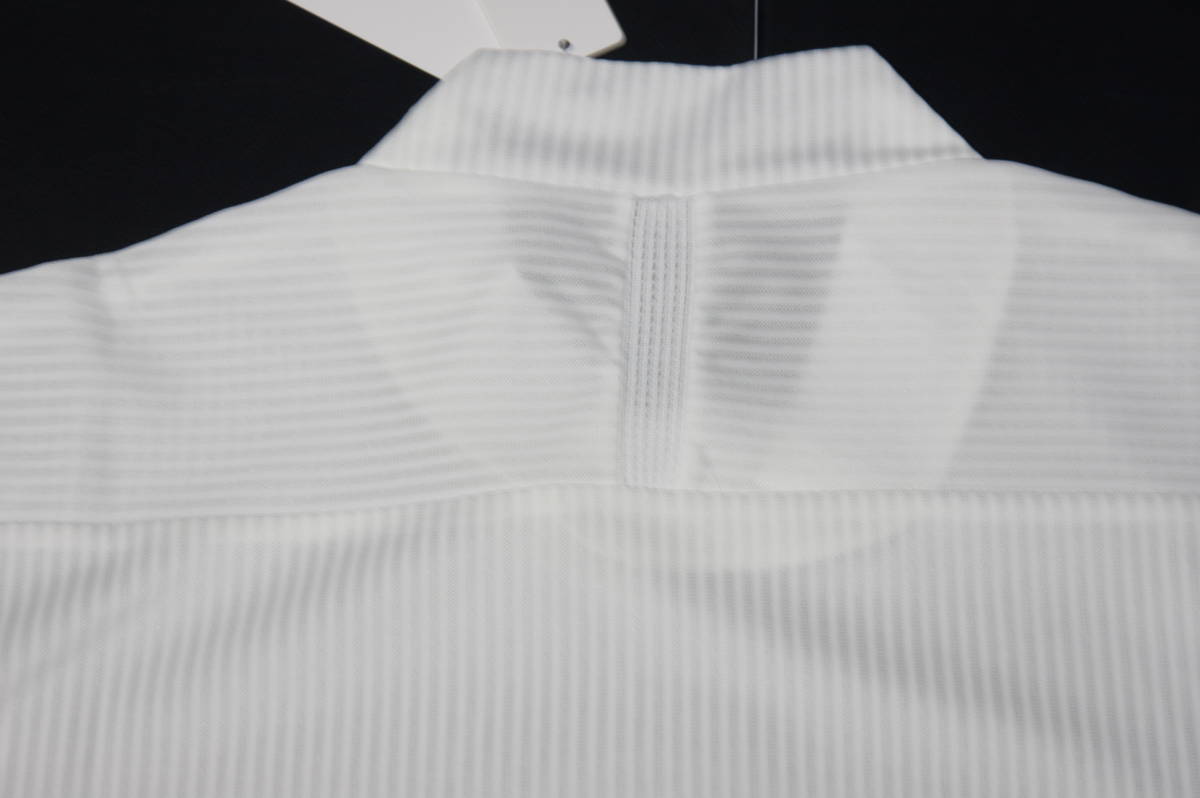 ☆正規品☆パーリーゲイツ PEARLY GATES マスターバニーエディション☆原英莉花プロコラボ ストライプ半袖モックネックシャツ☆白☆4(M) パーリーゲイツ モックネックシャツ 4(M)