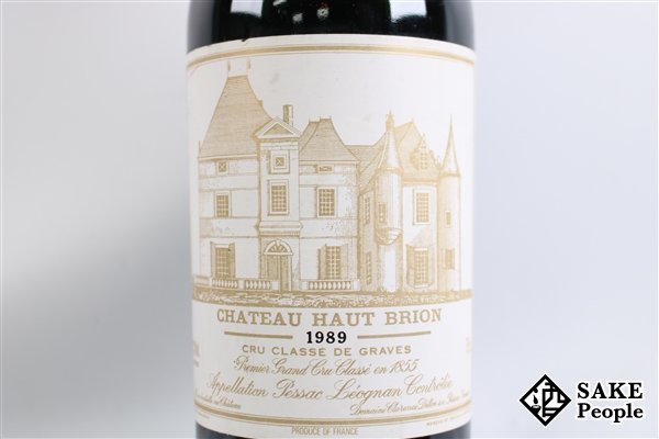□注目! シャトー・オー・ブリオン 1989 750ml 13% フランス ボルドー