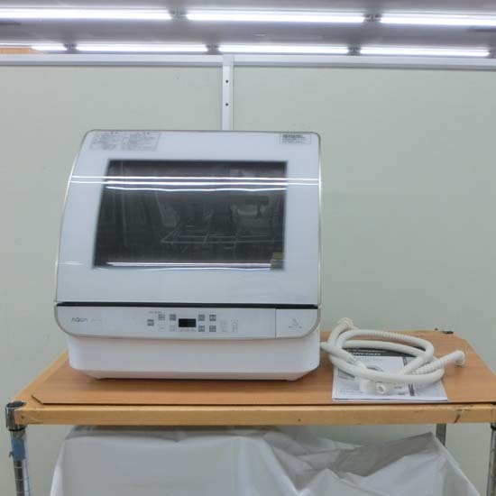 【返品交換不可】 食器洗い機 アクア ADW-GM3 西区 札幌市 食洗器 食器点数30点 2021年製 食器洗い乾燥機