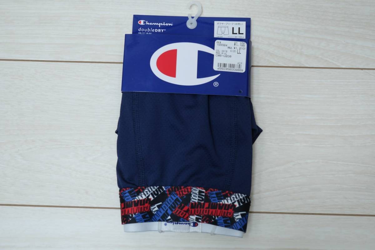 新品チャンピオン CHAMPION BOXER BRIEF CM6-U208-0019 LL 紺 メンズ ボクサーブリーフ_画像1