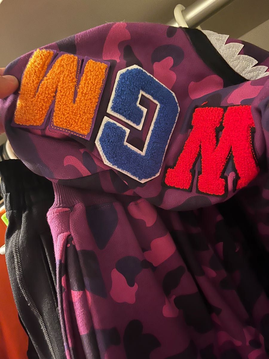 A BATHING APE エイプ シャークABC 紫カモ セットアップ|Yahoo A BATHING APE エイプ シャークABC 紫カモ セットアップ|Yahoo