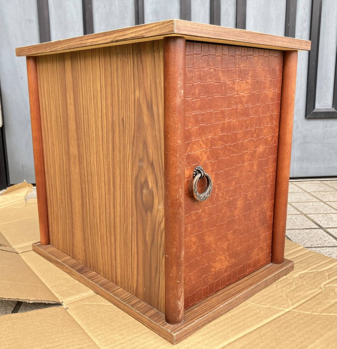 昭和レトロ レコード棚 収納 レトロ 木製ラック 中古品 | www.nubium