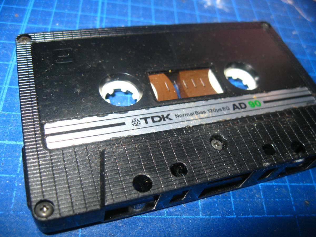 7使用済み　中古　 カセットテープ　TDK AD90　Type1 ノーマル　90分 　1本　爪あり　No.1267_画像1