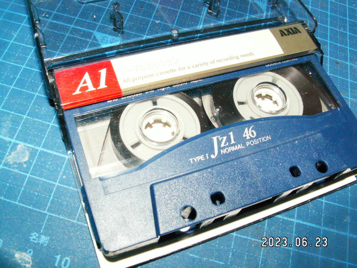7使用済み　中古　 カセットテープ　富士AXIA　J'z1　Type1 ノーマル　46分　1本　爪あり　No.1306_画像1