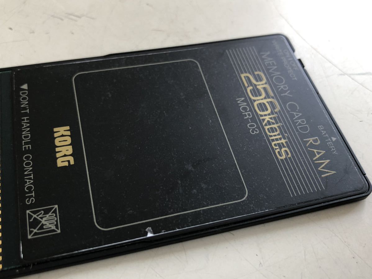 2022春夏新色】 KORG RAMカード 256kb MCR-03 メモリーカード 鍵盤楽器