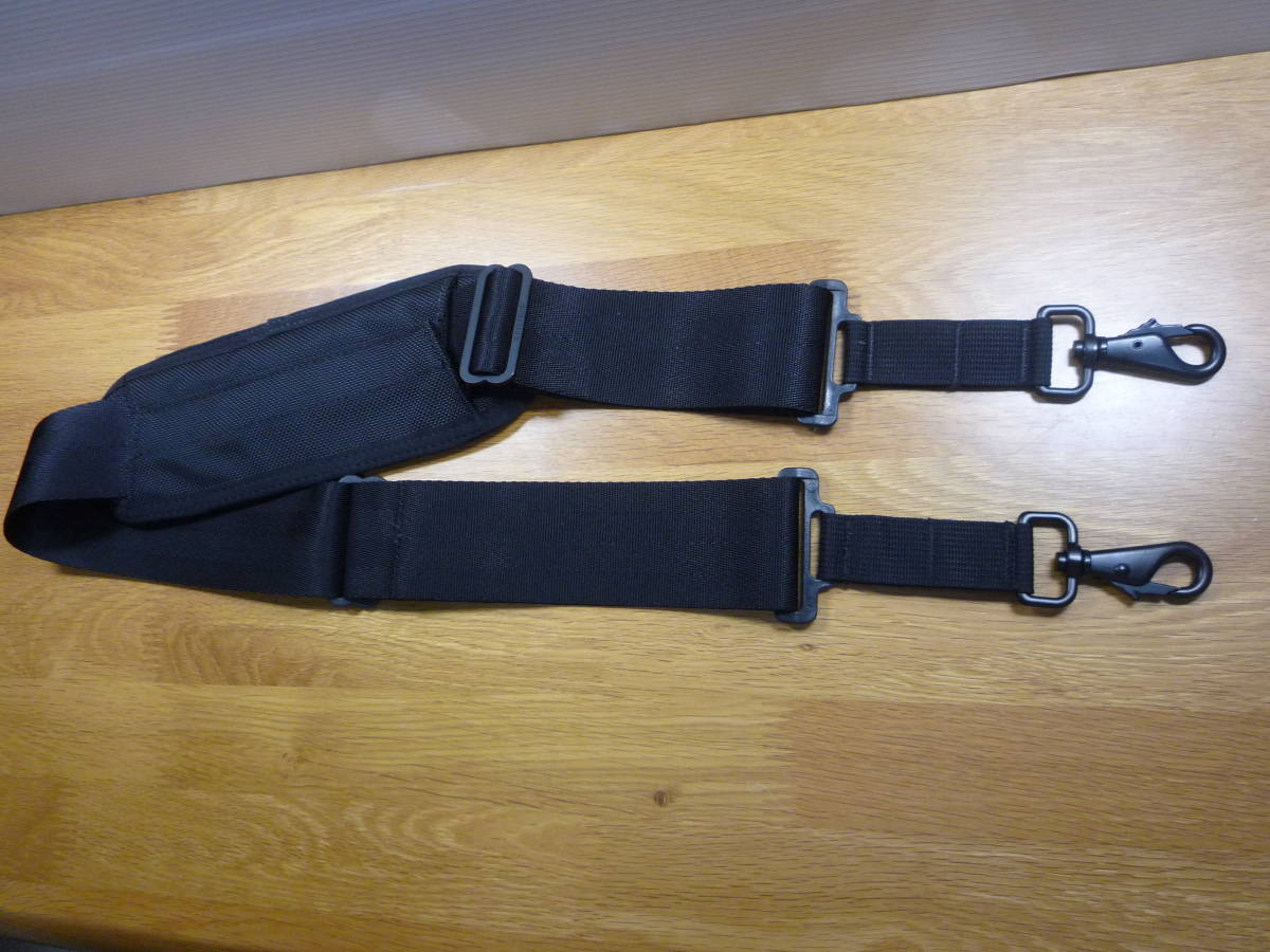 ☆美品!! Beams別注付属品☆BRIEFING ブリーフィング ショルダーストラップ 肩ベルト 単品 バリスティックナイロン BLACK色 ブリーフィング バリスティックショルダーストラップ
