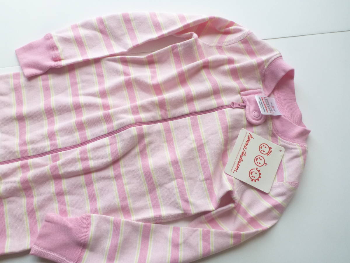  новый товар Hanna Andersson рукоятка na нижний son* прекрасное качество материалы розовый окантовка надежно сделал ткань комбинезон 90