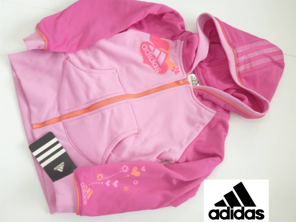  new goods adidas Adidas * pink lining nappy parka jacket 4...100 corresponding 