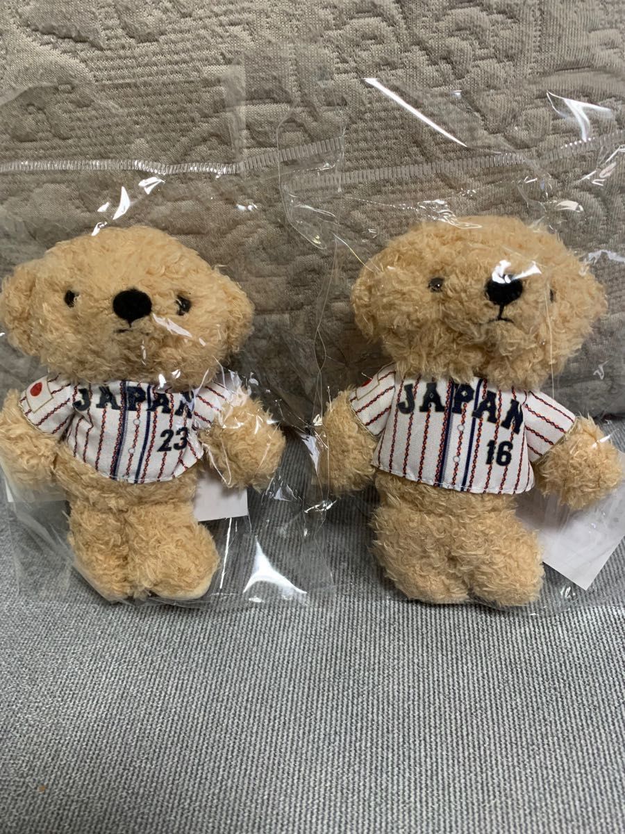 WBC 公式キーチェーン 大谷翔平選手 & ラーズヌートバー選手 ユニフォームベア 映画特典付き