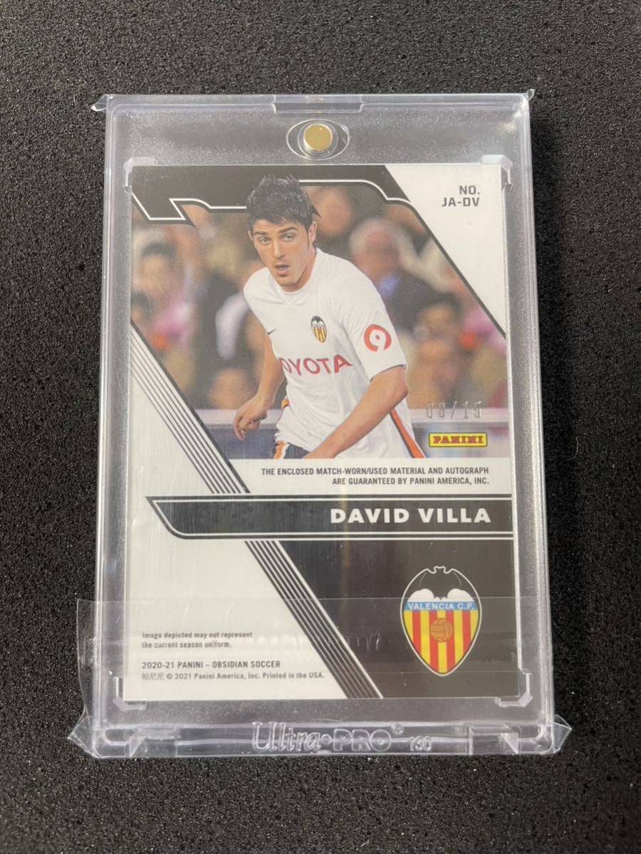 Panini Obsidian Soccer ダビド・ビジャ David Villa 直筆サインカード