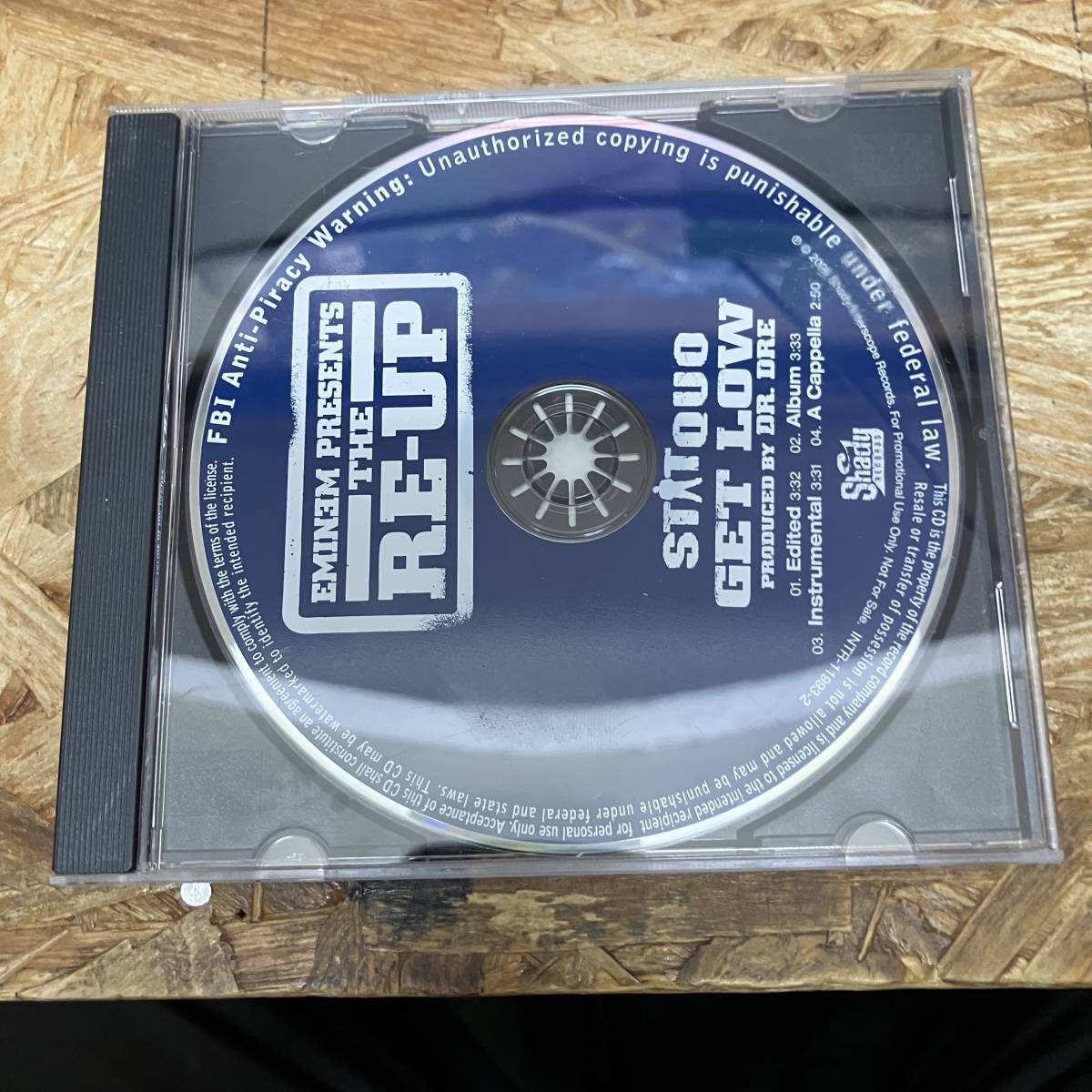 シ● HIPHOP,R&B GET LOW - EMINEM PRESENTS THE RE-UP シングル! CD 中古品_画像1