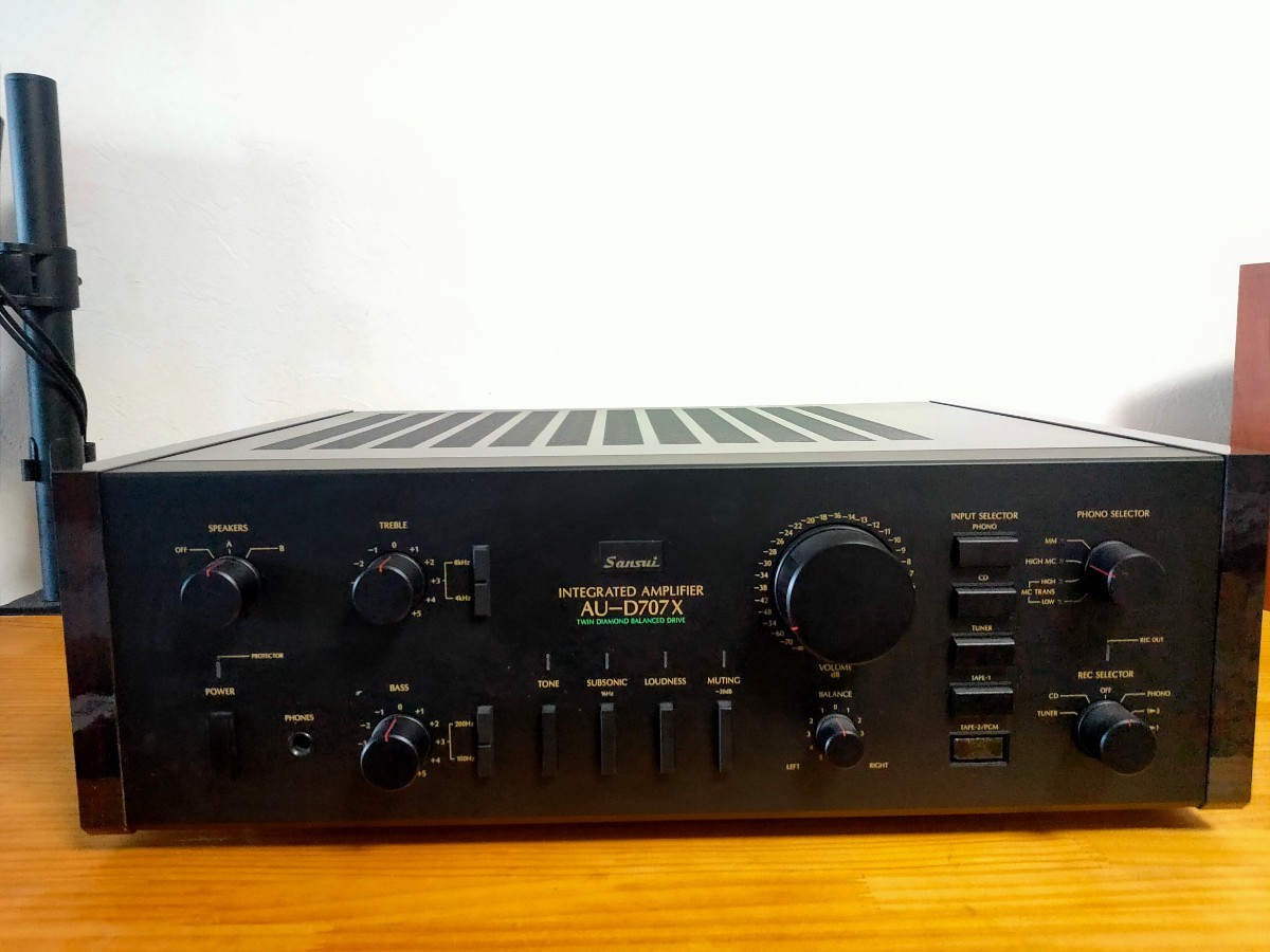 SANSUI サンスイ AU-D707X 音出し確認済み プリメイン アンプ