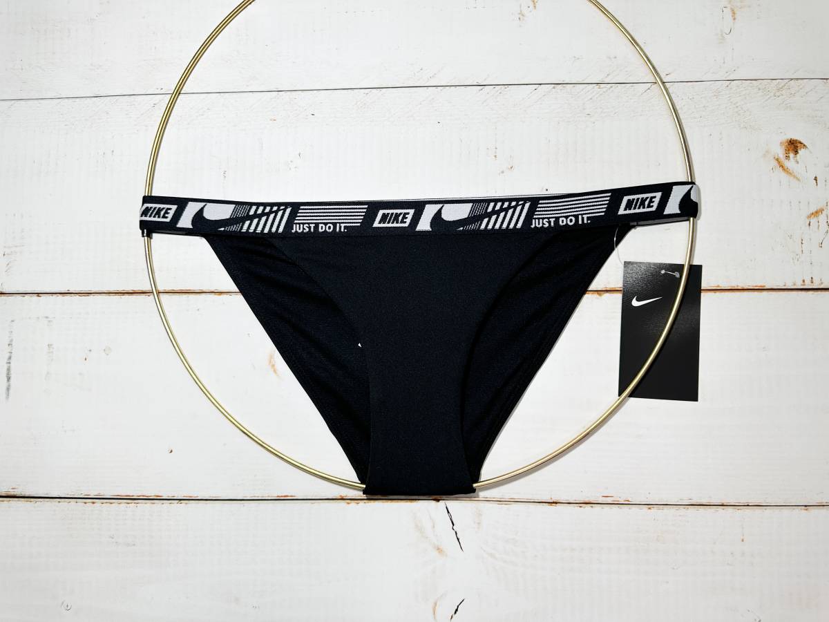 【即決】Nike ナイキ 女性用 ビーチバレー ビキニ ショーツ 水着 ブルマ Logo Black 海外XS