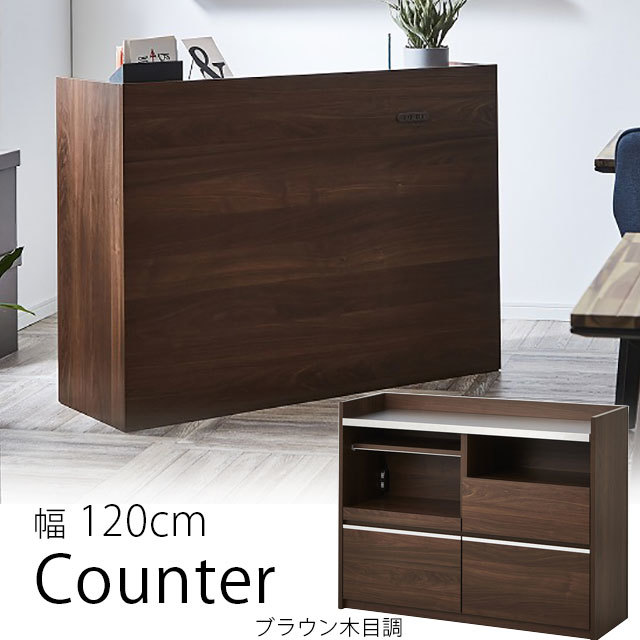 驚きの安さ カウンター 幅120cm 収納庫 収納家具 ラック キッチン