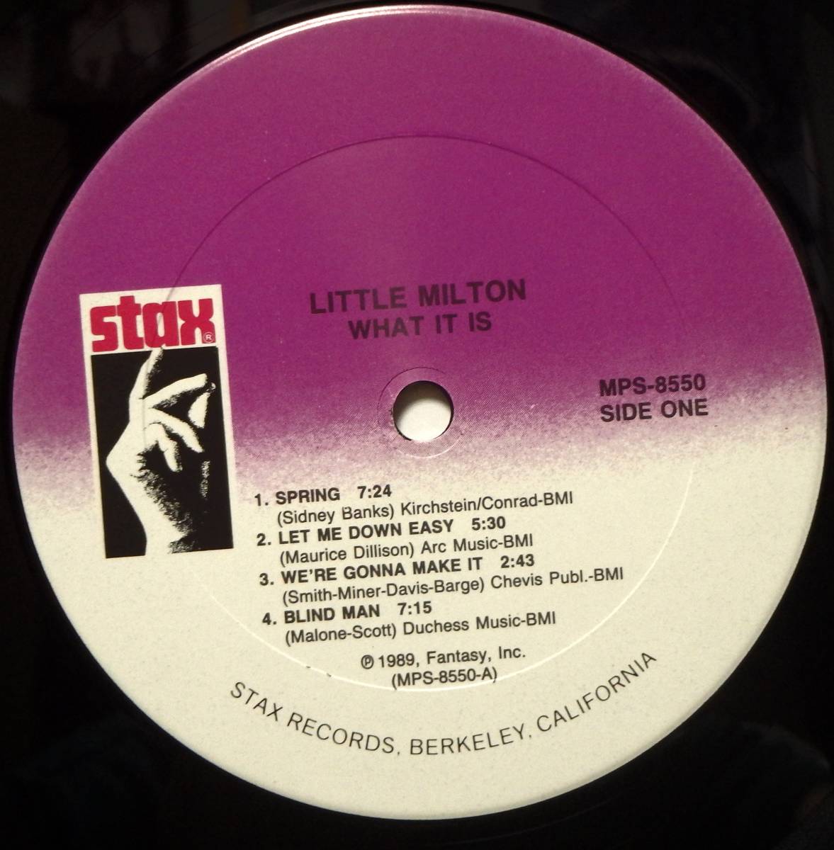 【BB270】LITTLE MILTON「What It Is - Live At Montreux」, 89 US Original/シュリンク　★モダン・ブルース/ブルースン・ソウル_画像4