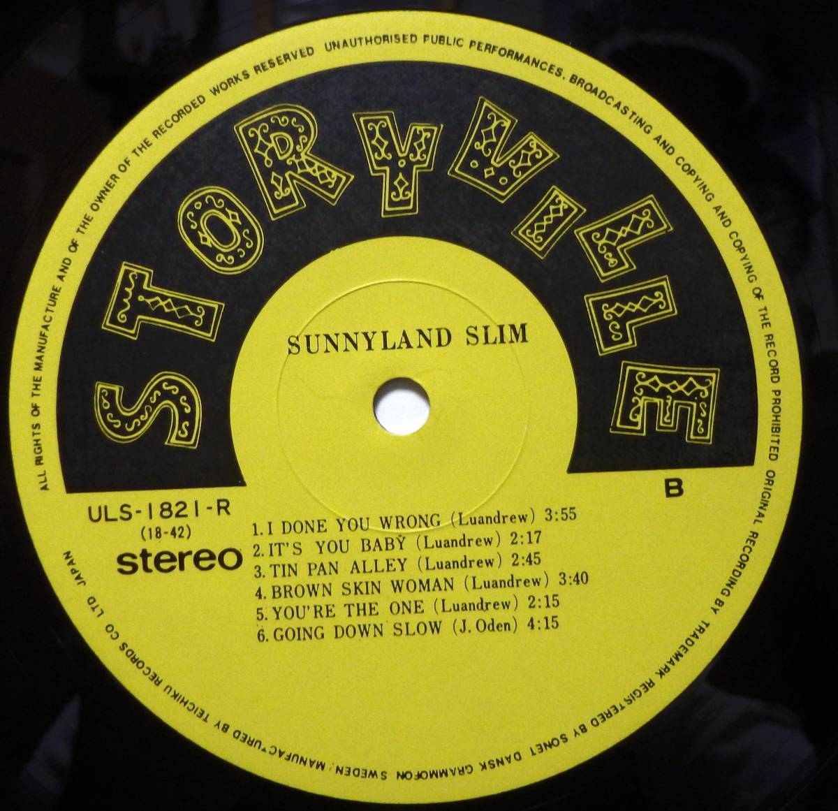 [BB096]SUNNYLAND SLIM[Same ( порт Ray to*ob* Sunny Land * тонкий )], JPN( obi ) внутренний первое издание * фортепьяно * блюз 