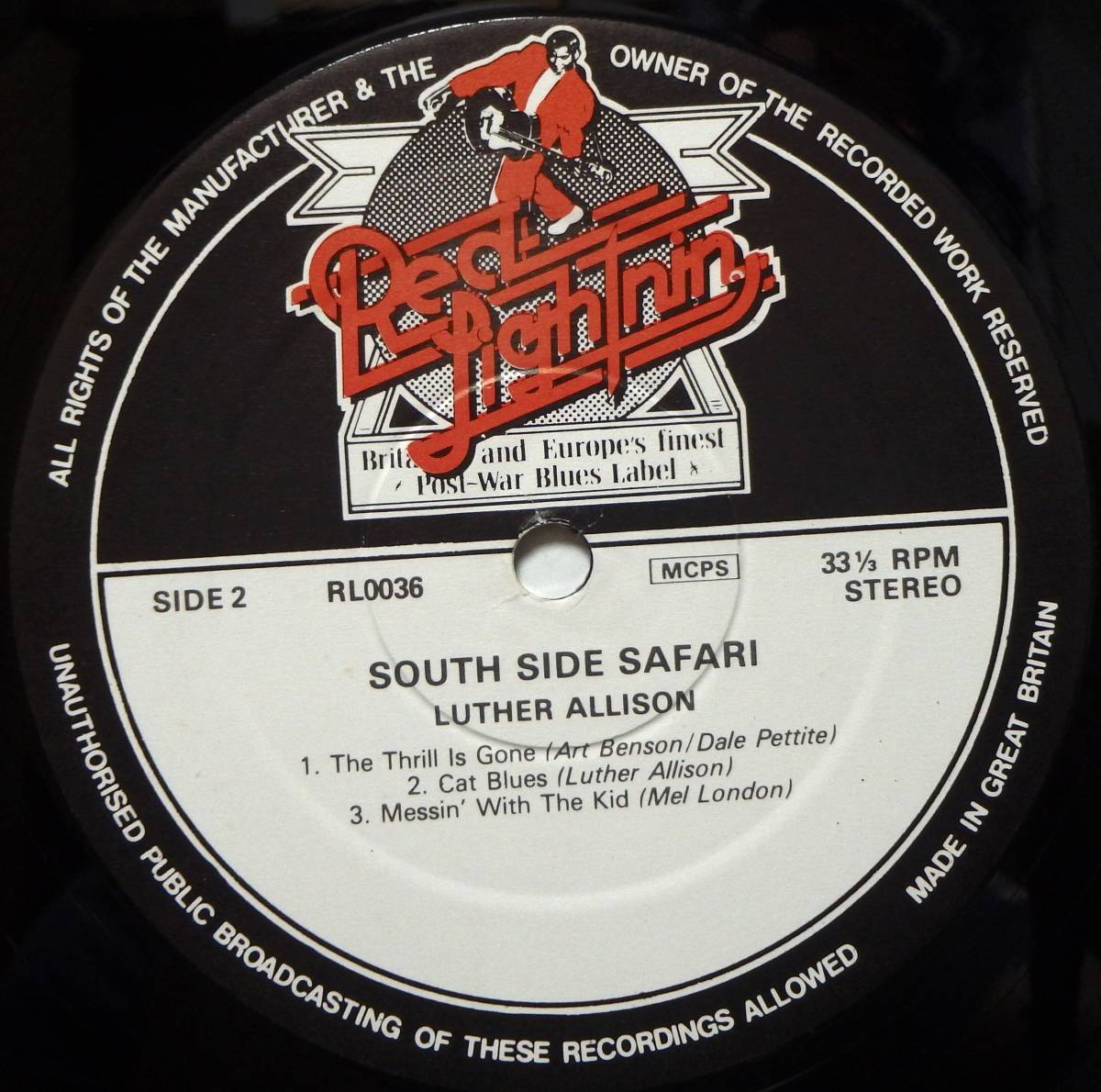 【BB285】LUTHER ALLISON「South Side Safari」, 82 UK ★モダン・ブルースの画像5